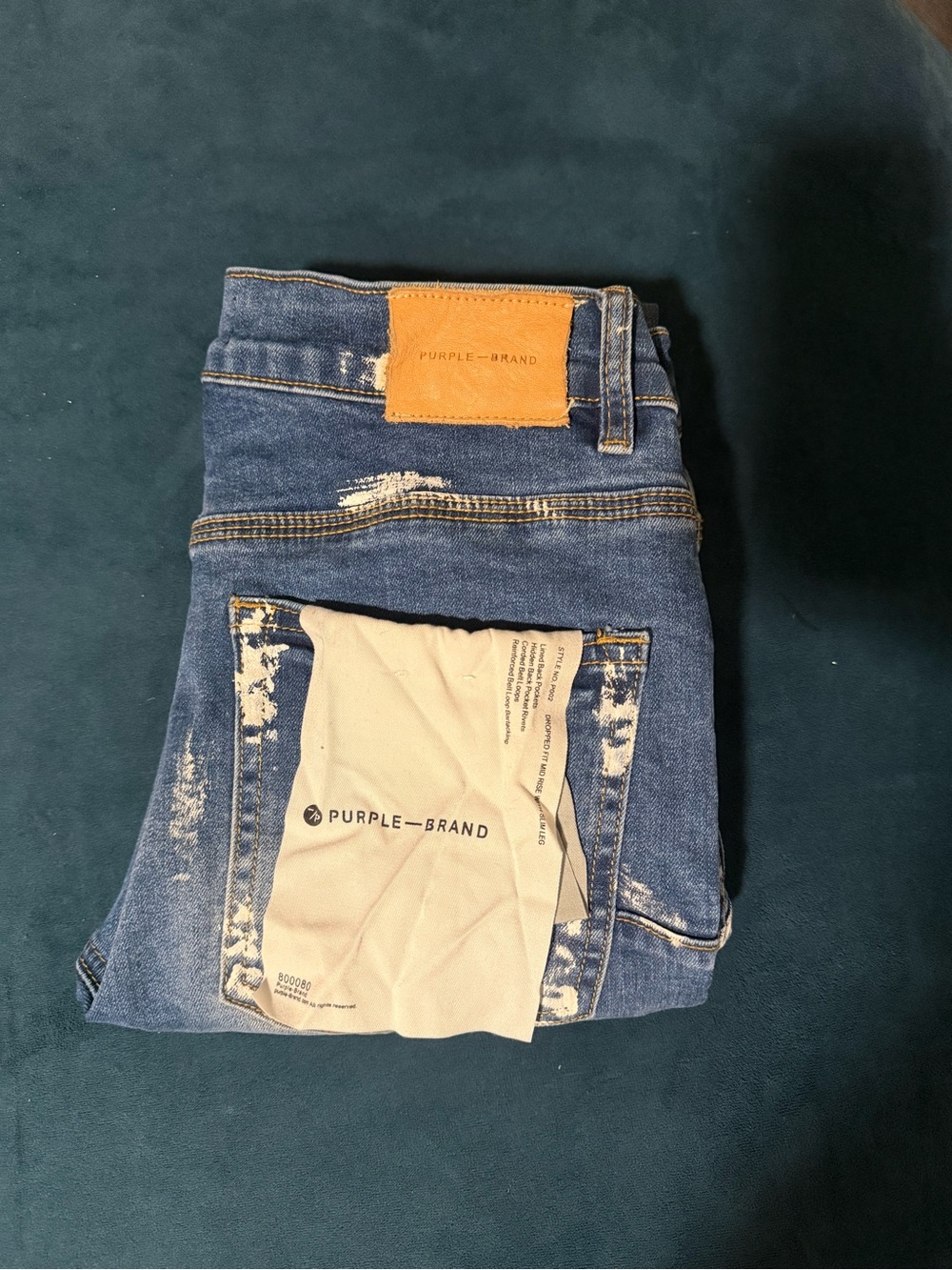 Men's Blue Distressed Jeans